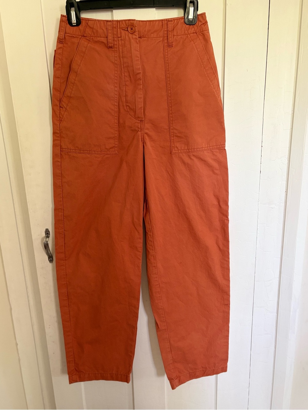 Lacoste Orange Straight Leg Cotton Ankle Chinos size 2 (EU 34)